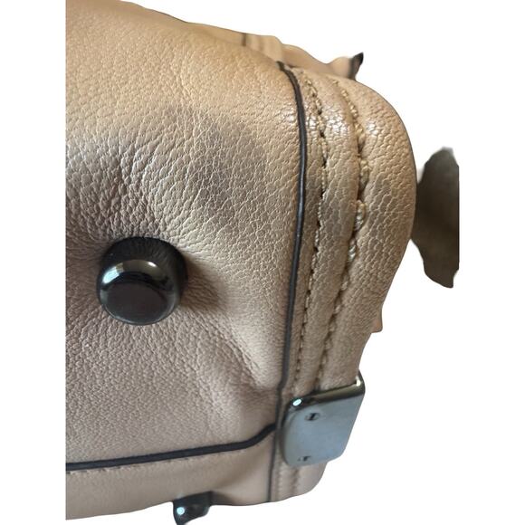 Coach Swagger 27 Carryall Satchel Bag Light Blush Pink Leather Gunmetal Hardware - Picture 5 of 11